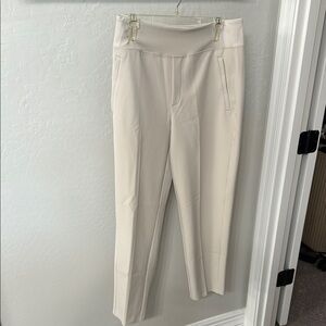 Athleta Cream Straight Leg Pants Versatile Style
